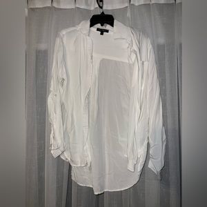 White button down blouse